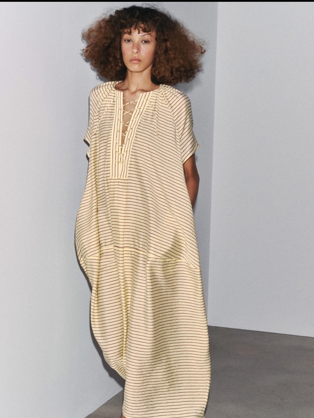 Zara Striped Caftan Sz. M